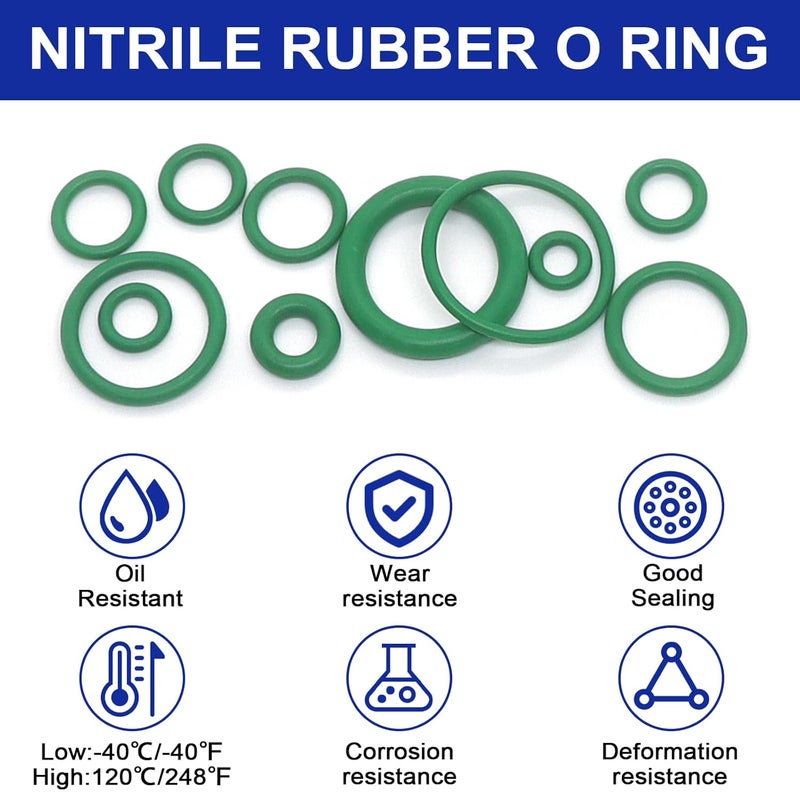 BUSY-CORNER 612 Pcs Automotive AC O Rings Kit, SAE& Metric Air Conditioning O Rings Assortment for Car A/C Compressor and Professional Plumbing Faucet Seal Repair with 4PCS O-Ring Picks - Image 4